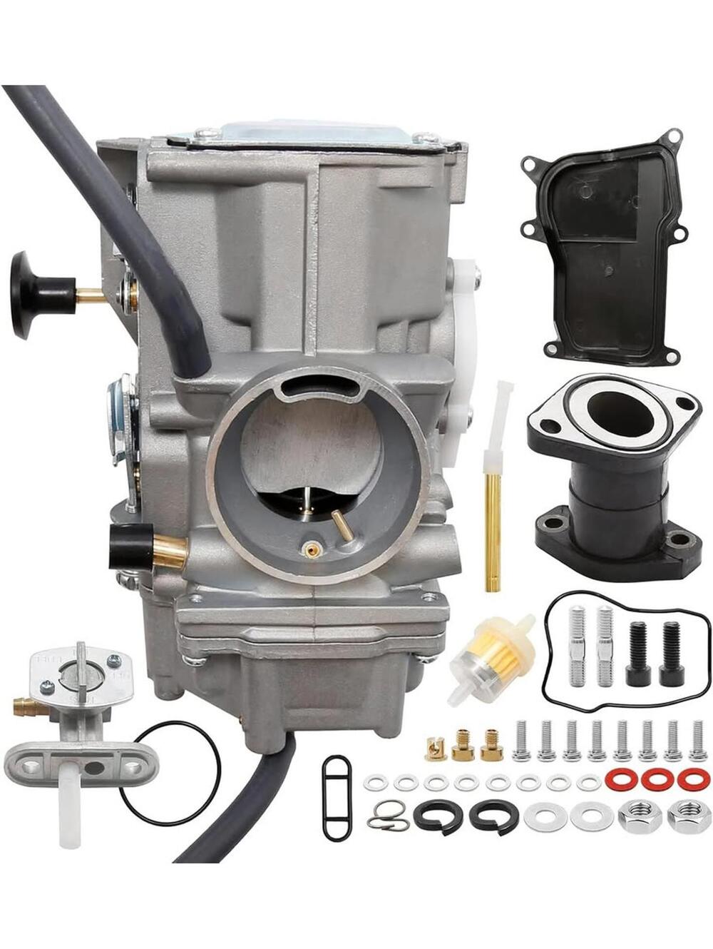 YFM350 Carburetor  Intake Manifold and Fuel Valve Switch
